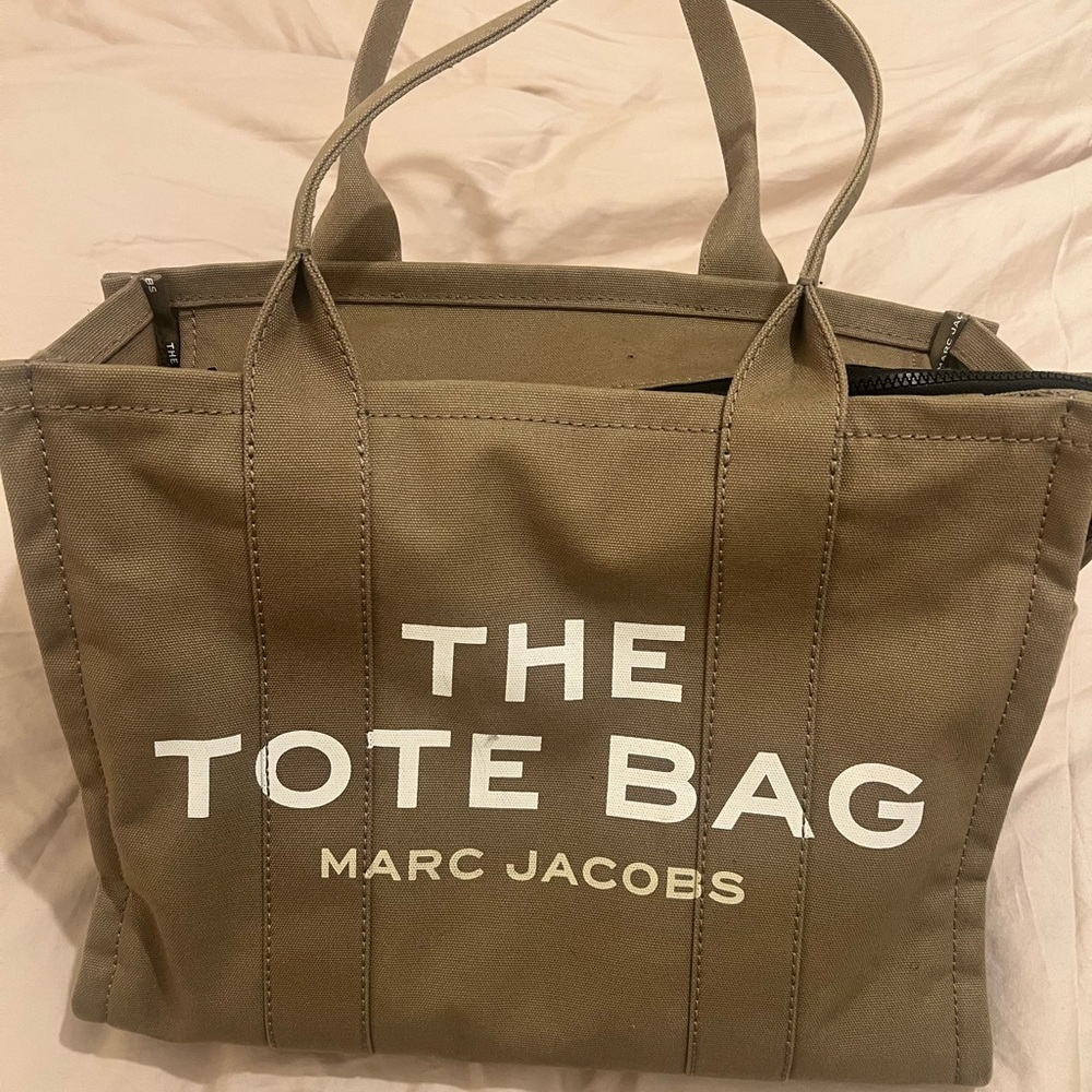 Marc Jacobs Slate Green Tote Bag ( Large)